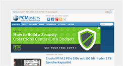 Desktop Screenshot of pcmasters.de