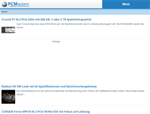 Tablet Screenshot of pcmasters.de
